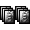 image:imageAmericanflat 8x10 Picture Frame with Polished Plexiglass  Set of 12  Signature Collection  Picture Frames with Engineered Wood  Photo Frame for Tabletop and Wall Display  BlackBlack