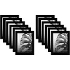 image:imageAmericanflat 8x10 Picture Frame with Polished Plexiglass  Set of 12  Signature Collection  Picture Frames with Engineered Wood  Photo Frame for Tabletop and Wall Display  BlackBlack