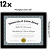 image:imageAmericanflat 8x10 Picture Frame with Polished Plexiglass  Set of 12  Signature Collection  Picture Frames with Engineered Wood  Photo Frame for Tabletop and Wall Display  BlackBlack