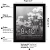 image:imageAmericanflat 8x10 Picture Frame with Polished Plexiglass  Set of 12  Signature Collection  Picture Frames with Engineered Wood  Photo Frame for Tabletop and Wall Display  BlackBlack