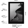 image:imageAmericanflat 8x10 Picture Frame with ShatterResistant Glass  Set of 12  Galleria Collection  Picture Frames for Tabletop and Wall Display  Black4x6