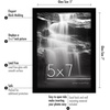 image:imageAmericanflat 8x10 Picture Frame with ShatterResistant Glass  Set of 12  Galleria Collection  Picture Frames for Tabletop and Wall Display  Black5x7
