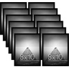 image:imageAmericanflat 8x10 Picture Frame with ShatterResistant Glass  Set of 12  Galleria Collection  Picture Frames for Tabletop and Wall Display  Black8x10