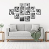 image:imageAmericanflat 8x10 Picture Frame with ShatterResistant Glass  Set of 12  Galleria Collection  Picture Frames for Tabletop and Wall Display  Black8x10