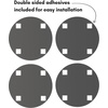 image:imageAmericanflat Adhesive Mirror Tiles  Set of 5 Moon Phase Mirrors for Wall and Home Decor  Peel and Stick Mirrors  Modern Glass Mirror for Bathroom Bedroom Living RoomCircular Domino Dot