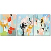 image:imageAmericanflat Annie Bailey Abstract 3 Piece Canvas Print Set 11x14 Multicolored Set of 3