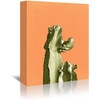 image:imageAmericanflat Cactus Art Set By Lila  Lola  4 Piece Wrapped Canvas Set 11x14 Multicolored Set of 4Multicolored