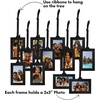 image:imageAmericanflat Family Tree Picture Frame  Includes 12 Hanging 2x3 Picture Frames  Adjustable Ribbon Tassels  Ideal as Mothers Day Gifts or Christmas Decor  Black and Bronze  Gifts for MomBlack