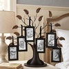 image:imageAmericanflat Family Tree Picture Frame  Includes 12 Hanging 2x3 Picture Frames  Adjustable Ribbon Tassels  Ideal as Mothers Day Gifts or Christmas Decor  Black and Bronze  Gifts for MomBlack