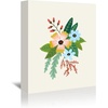 image:imageAmericanflat Folk Art Flowers By Annie Bailey  4 Piece Wrapped Canvas Set 11x14
