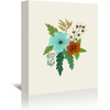 image:imageAmericanflat Folk Art Flowers By Annie Bailey  4 Piece Wrapped Canvas Set 11x14