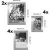 image:imageAmericanflat Set of 10 Picture Frames with ShatterResistant Glass  Gallery Wall Frame Set with Two 8x10 Four 5x7 and Four 4x6 Frames  Signature Collection  Driftwood  Includes two 8x10 four 5x7 and four 4x6 shatterresistant glass hanging hardware includedSilver