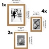image:imageAmericanflat Set of 10 Picture Frames with ShatterResistant Glass  Gallery Wall Frame Set with Two 8x10 Four 5x7 and Four 4x6 Frames  Signature Collection  Driftwood  Includes two 8x10 four 5x7 and four 4x6 shatterresistant glass hanging hardware includedDark Oak