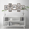 image:imageAmericanflat Set of 10 Picture Frames with ShatterResistant Glass  Gallery Wall Frame Set with Two 8x10 Four 5x7 and Four 4x6 Frames  Signature Collection  Driftwood  Includes two 8x10 four 5x7 and four 4x6 shatterresistant glass hanging hardware includedWalnut