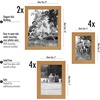 image:imageAmericanflat Set of 10 Picture Frames with ShatterResistant Glass  Gallery Wall Frame Set with Two 8x10 Four 5x7 and Four 4x6 Frames  Signature Collection  Driftwood  Includes two 8x10 four 5x7 and four 4x6 shatterresistant glass hanging hardware includedDark Oak
