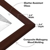 image:imageAmericanflat Set of 10 Picture Frames with ShatterResistant Glass  Gallery Wall Frame Set with Two 8x10 Four 5x7 and Four 4x6 Frames  Signature Collection  Driftwood  Includes two 8x10 four 5x7 and four 4x6 shatterresistant glass hanging hardware includedMahogany