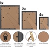 image:imageAmericanflat Set of 10 Picture Frames with ShatterResistant Glass  Gallery Wall Frame Set with Two 8x10 Four 5x7 and Four 4x6 Frames  Signature Collection  Driftwood  Includes two 8x10 four 5x7 and four 4x6 shatterresistant glass hanging hardware includedOrnate Gold