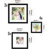 image:imageAmericanflat Set of 10 Picture Frames with ShatterResistant Glass  Gallery Wall Frame Set with Two 8x10 Four 5x7 and Four 4x6 Frames  Signature Collection  Driftwood  Includes two 8x10 four 5x7 and four 4x6 shatterresistant glass hanging hardware includedBlack