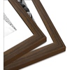 image:imageAmericanflat Set of 10 Picture Frames with ShatterResistant Glass  Gallery Wall Frame Set with Two 8x10 Four 5x7 and Four 4x6 Frames  Signature Collection  Driftwood  Includes two 8x10 four 5x7 and four 4x6 shatterresistant glass hanging hardware includedWalnut