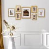image:imageAmericanflat Set of 10 Picture Frames with ShatterResistant Glass  Gallery Wall Frame Set with Two 8x10 Four 5x7 and Four 4x6 Frames  Signature Collection  Driftwood  Includes two 8x10 four 5x7 and four 4x6 shatterresistant glass hanging hardware includedOrnate Gold