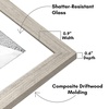 image:imageAmericanflat Set of 10 Picture Frames with ShatterResistant Glass  Gallery Wall Frame Set with Two 8x10 Four 5x7 and Four 4x6 Frames  Signature Collection  Driftwood  Includes two 8x10 four 5x7 and four 4x6 shatterresistant glass hanging hardware includedDriftwood