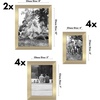 image:imageAmericanflat Set of 10 Picture Frames with ShatterResistant Glass  Gallery Wall Frame Set with Two 8x10 Four 5x7 and Four 4x6 Frames  Signature Collection  Driftwood  Includes two 8x10 four 5x7 and four 4x6 shatterresistant glass hanging hardware includedGold