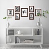 image:imageAmericanflat Set of 10 Picture Frames with ShatterResistant Glass  Gallery Wall Frame Set with Two 8x10 Four 5x7 and Four 4x6 Frames  Signature Collection  Driftwood  Includes two 8x10 four 5x7 and four 4x6 shatterresistant glass hanging hardware includedMahogany