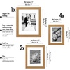 image:imageAmericanflat Set of 10 Picture Frames with ShatterResistant Glass  Gallery Wall Frame Set with Two 8x10 Four 5x7 and Four 4x6 Frames  Signature Collection  Driftwood  Includes two 8x10 four 5x7 and four 4x6 shatterresistant glass hanging hardware includedDark Oak