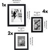 image:imageAmericanflat Set of 10 Picture Frames with ShatterResistant Glass  Gallery Wall Frame Set with Two 8x10 Four 5x7 and Four 4x6 Frames  Signature Collection  Driftwood  Includes two 8x10 four 5x7 and four 4x6 shatterresistant glass hanging hardware includedBlack with Mat