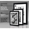 image:imageAmericanflat Set of 10 Picture Frames with ShatterResistant Glass  Gallery Wall Frame Set with Two 8x10 Four 5x7 and Four 4x6 Frames  Signature Collection  Driftwood  Includes two 8x10 four 5x7 and four 4x6 shatterresistant glass hanging hardware includedBlack with Mat