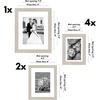 image:imageAmericanflat Set of 10 Picture Frames with ShatterResistant Glass  Gallery Wall Frame Set with Two 8x10 Four 5x7 and Four 4x6 Frames  Signature Collection  Driftwood  Includes two 8x10 four 5x7 and four 4x6 shatterresistant glass hanging hardware includedLight Wood