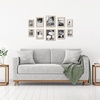 image:imageAmericanflat Set of 10 Picture Frames with ShatterResistant Glass  Gallery Wall Frame Set with Two 8x10 Four 5x7 and Four 4x6 Frames  Signature Collection  Driftwood  Includes two 8x10 four 5x7 and four 4x6 shatterresistant glass hanging hardware includedLight Wood