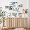image:imageAmericanflat Set of 10 Picture Frames with ShatterResistant Glass  Gallery Wall Frame Set with Two 8x10 Four 5x7 and Four 4x6 Frames  Signature Collection  Driftwood  Includes two 8x10 four 5x7 and four 4x6 shatterresistant glass hanging hardware includedSilver