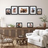 image:imageAmericanflat Set of 10 Picture Frames with ShatterResistant Glass  Gallery Wall Frame Set with Two 8x10 Four 5x7 and Four 4x6 Frames  Signature Collection  Driftwood  Includes two 8x10 four 5x7 and four 4x6 shatterresistant glass hanging hardware includedBlack