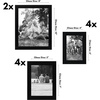 image:imageAmericanflat Set of 10 Picture Frames with ShatterResistant Glass  Gallery Wall Frame Set with Two 8x10 Four 5x7 and Four 4x6 Frames  Signature Collection  Driftwood  Includes two 8x10 four 5x7 and four 4x6 shatterresistant glass hanging hardware includedBlack