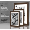 image:imageAmericanflat Set of 10 Picture Frames with ShatterResistant Glass  Gallery Wall Frame Set with Two 8x10 Four 5x7 and Four 4x6 Frames  Signature Collection  Driftwood  Includes two 8x10 four 5x7 and four 4x6 shatterresistant glass hanging hardware includedWalnut