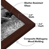 image:imageAmericanflat Set of 10 Picture Frames with ShatterResistant Glass  Gallery Wall Frame Set with Two 8x10 Four 5x7 and Four 4x6 Frames  Signature Collection  Driftwood  Includes two 8x10 four 5x7 and four 4x6 shatterresistant glass hanging hardware includedMahogany