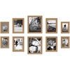 image:imageAmericanflat Set of 10 Picture Frames with ShatterResistant Glass  Gallery Wall Frame Set with Two 8x10 Four 5x7 and Four 4x6 Frames  Signature Collection  Driftwood  Includes two 8x10 four 5x7 and four 4x6 shatterresistant glass hanging hardware includedDark Oak