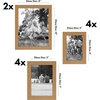 image:imageAmericanflat Set of 10 Picture Frames with ShatterResistant Glass  Gallery Wall Frame Set with Two 8x10 Four 5x7 and Four 4x6 Frames  Signature Collection  Driftwood  Includes two 8x10 four 5x7 and four 4x6 shatterresistant glass hanging hardware includedDark Oak