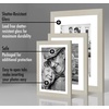 image:imageAmericanflat Set of 10 Picture Frames with ShatterResistant Glass  Gallery Wall Frame Set with Two 8x10 Four 5x7 and Four 4x6 Frames  Signature Collection  Driftwood  Includes two 8x10 four 5x7 and four 4x6 shatterresistant glass hanging hardware includedLight Wood