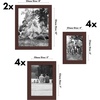 image:imageAmericanflat Set of 10 Picture Frames with ShatterResistant Glass  Gallery Wall Frame Set with Two 8x10 Four 5x7 and Four 4x6 Frames  Signature Collection  Driftwood  Includes two 8x10 four 5x7 and four 4x6 shatterresistant glass hanging hardware includedMahogany