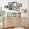 image:imageAmericanflat Set of 10 Picture Frames with ShatterResistant Glass  Gallery Wall Frame Set with Two 8x10 Four 5x7 and Four 4x6 Frames  Signature Collection  Driftwood  Includes two 8x10 four 5x7 and four 4x6 shatterresistant glass hanging hardware includedWalnut