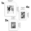 image:imageAmericanflat Set of 10 Picture Frames with ShatterResistant Glass  Gallery Wall Frame Set with Two 8x10 Four 5x7 and Four 4x6 Frames  Signature Collection  Driftwood  Includes two 8x10 four 5x7 and four 4x6 shatterresistant glass hanging hardware includedWhite