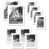 image:imageAmericanflat Set of 10 Picture Frames with ShatterResistant Glass  Gallery Wall Frame Set with Two 8x10 Four 5x7 and Four 4x6 Frames  Signature Collection  Driftwood  Includes two 8x10 four 5x7 and four 4x6 shatterresistant glass hanging hardware includedWhite