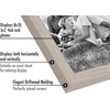 image:imageAmericanflat Set of 10 Picture Frames with ShatterResistant Glass  Gallery Wall Frame Set with Two 8x10 Four 5x7 and Four 4x6 Frames  Signature Collection  Driftwood  Includes two 8x10 four 5x7 and four 4x6 shatterresistant glass hanging hardware includedDriftwood