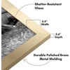 image:imageAmericanflat Set of 10 Picture Frames with ShatterResistant Glass  Gallery Wall Frame Set with Two 8x10 Four 5x7 and Four 4x6 Frames  Signature Collection  Driftwood  Includes two 8x10 four 5x7 and four 4x6 shatterresistant glass hanging hardware includedGold