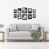image:imageAmericanflat Set of 10 Picture Frames with ShatterResistant Glass  Gallery Wall Frame Set with Two 8x10 Four 5x7 and Four 4x6 Frames  Signature Collection  Driftwood  Includes two 8x10 four 5x7 and four 4x6 shatterresistant glass hanging hardware includedBlack