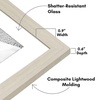 image:imageAmericanflat Set of 10 Picture Frames with ShatterResistant Glass  Gallery Wall Frame Set with Two 8x10 Four 5x7 and Four 4x6 Frames  Signature Collection  Driftwood  Includes two 8x10 four 5x7 and four 4x6 shatterresistant glass hanging hardware includedLight Wood