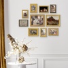 image:imageAmericanflat Set of 10 Picture Frames with ShatterResistant Glass  Gallery Wall Frame Set with Two 8x10 Four 5x7 and Four 4x6 Frames  Signature Collection  Driftwood  Includes two 8x10 four 5x7 and four 4x6 shatterresistant glass hanging hardware includedOrnate Gold