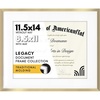 image:imageAmericanflat 11x14 Picture Frame 2Pack  Matted to 85x11  Black  Slim Molding construction Shatterresistant glass hangs vertical or horizontal sawtooth hangers includedGold